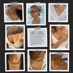 Chunky Cuban Link Chain Necklace in Gold/Silver