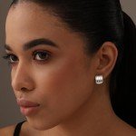 Sterling Silver Square Texture Clip-On Earrings