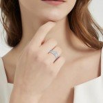Princess Cut Engagement & Wedding Ring Set for Women