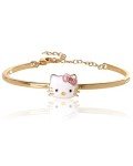 Hello Kitty Gold Flash-Plated Bangle Bracelet