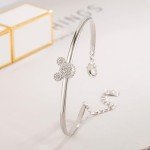 Cute Adjustable 925 Sterling Silver Mickey Bracelet