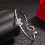 Cute Adjustable 925 Sterling Silver Mickey Bracelet