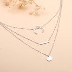 Triple Layered Sterling Silver Necklace for Women