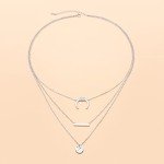 Triple Layered Sterling Silver Necklace for Women
