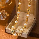 Elegant Gold Pearl Choker Necklace for Women