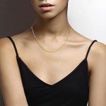 18K Gold Over Silver Figaro Link Chain Necklace