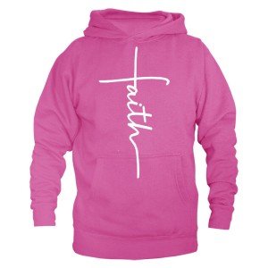 Faith Cross Hoodie - Christian Jesus Church Apparel