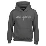 Jesus Loves You Cross Hoodie - Christian Sweatshirt