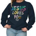 Jesus Loves You Women's Crewneck Sweatshirt