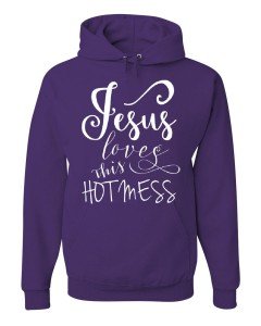 Jesus Loves This Fun Messy Hoodie Sweatshirt