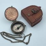 Personalized Engraved Compass for Baptism and Confirmation Gift