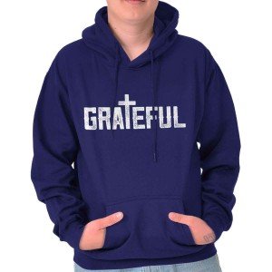 Grateful Cross Hoodie for Faithful Wearers
