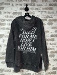 Jesus Faith Hoodie - Gray, Size Large
