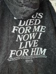 Jesus Faith Hoodie - Gray, Size Large