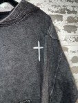Jesus Faith Hoodie - Gray, Size Large