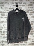 Jesus Faith Hoodie - Gray, Size Large