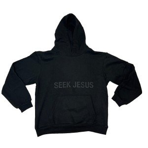 Seek Jesus Black Unisex Hoodie - Small