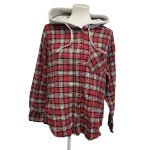 Hand Printed Women's Jesus Our Lord Flannel Hoodie