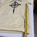 Jesus Cross Faith Hoodie Sweatshirt Size S