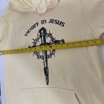 Jesus Cross Faith Hoodie Sweatshirt Size S