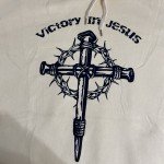 Jesus Cross Faith Hoodie Sweatshirt Size S