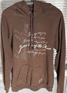MercyMe Jesus Bring the Rain Brown Hoodie