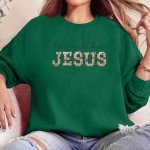 Jesus Printed Winter Hoodie for Women
