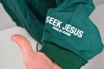 Heavenly Seek Jesus Green Unisex Hoodie