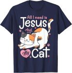 Jesus, My Cat, and Me – Christian T-Shirt Hoodie