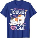 Jesus, My Cat, and Me – Christian T-Shirt Hoodie