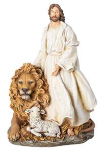 Joseph's Studio by Roman - Lion and Lamb Figurine