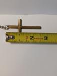 Gold Cross Keychain Featuring Jesus