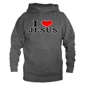 “Love Jesus Graphic Pullover Hoodie”