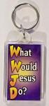 WWJD Purple Keychain - What Would Jesus Do?