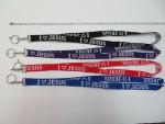 Set of 12 "I Love Jesus" Lanyard Key Chains