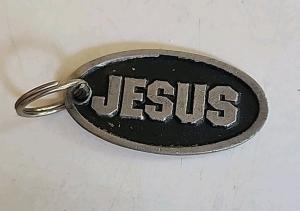 Jesus Keychain - Vintage Christianity Faith Keyring