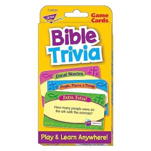 Bible Trivia Flash Cards for Religious Education