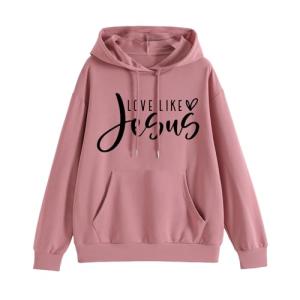 Love Like Jesus Oversized Hoodie for Women