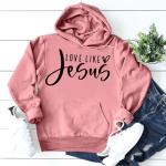 Love Like Jesus Oversized Hoodie for Women