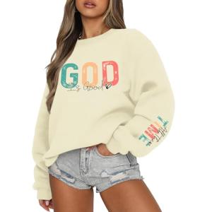 God Is Good Oversized Sweatshirt for Women
