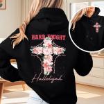 Women’s Jesus Faith Hoodie – Inspirational Black Sweatshirt