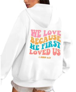 ASTANFY Jesus Love Women Hoodie Sweatshirt