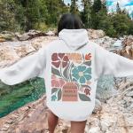 Cayxatiu Floral Bible Verse Hoodie for Women
