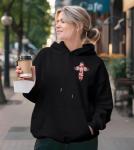 Women’s Jesus Faith Hoodie – Inspirational Black Sweatshirt