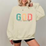 God Is Good Oversized Sweatshirt for Women