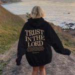 Trust In The Lord Graphic Hoodie for Women