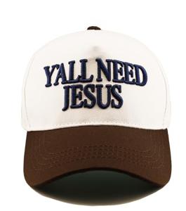 Y'all Need Jesus Two-Toned Baseball Cap