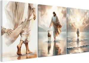3 Pack Christian Jesus Wall Art Prints