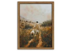 Jesus and the Lost Sheep Canvas Wall Art