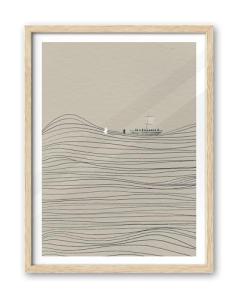 Jesus and Peter Walk on Water Wall Art